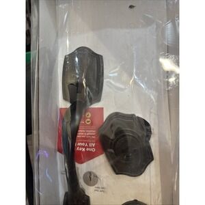 Kwikset 96870-100 Door Handle Lock Set Venetian Bronze, Bellview x Cove